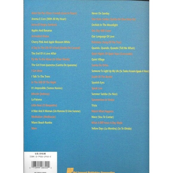 Best Known Latin Songs Book - 42 Latin Favorites Apple Blossom etc  30015pb - Picture 2 of 2